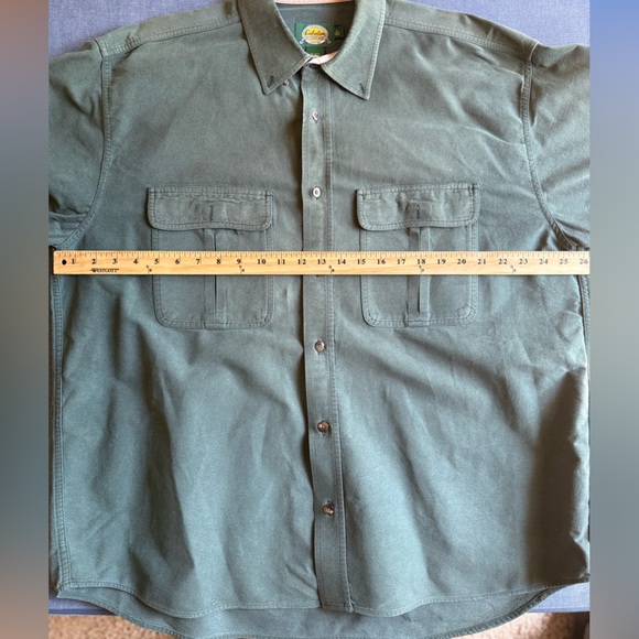 Cabelas Outdoor Gear Button Down Long Sleeve Collared Shirt Men’s SZ XL Regular - Picture 7 of 8